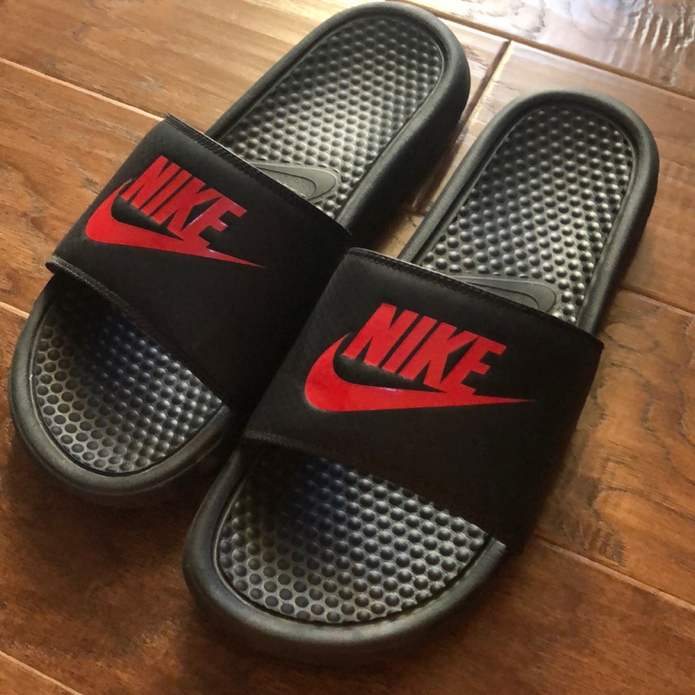 Nike slides size 10 worn twice